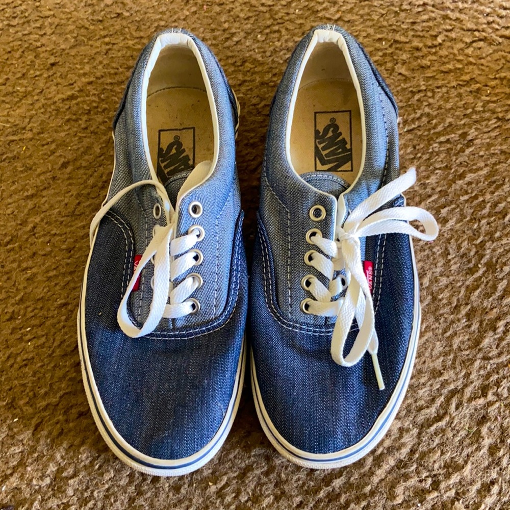 Blue denim vans! Very rare.